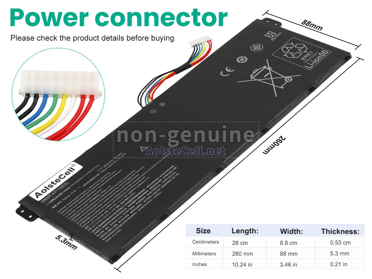 Battery for Acer Aspire 3 A315-58-39XJ