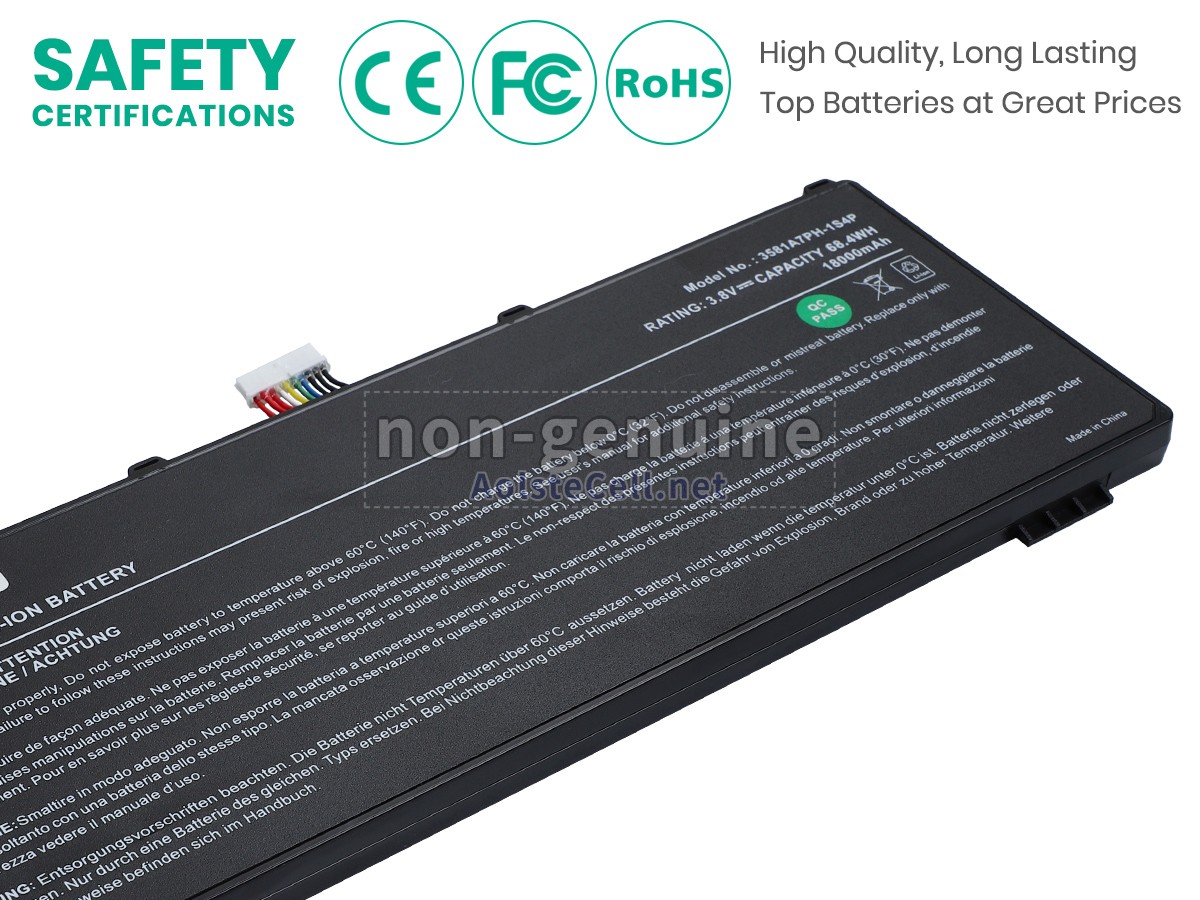 Battery for Autel MLP3581107-1S4P