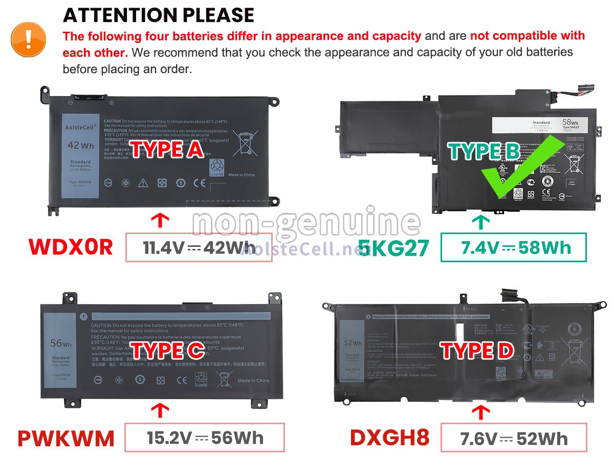 battery replacement Dell Inspiron 14 7000