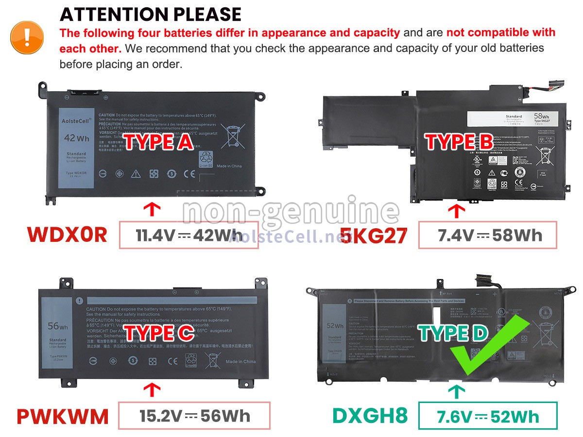 battery replacement Dell Inspiron 14 7000