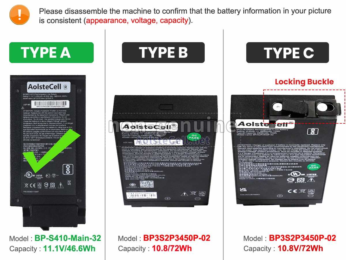 battery replacement Getac S410