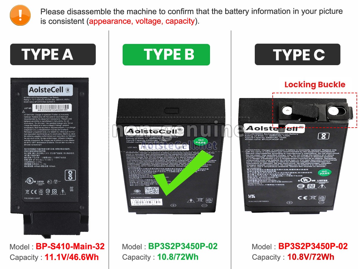 battery replacement Getac S410