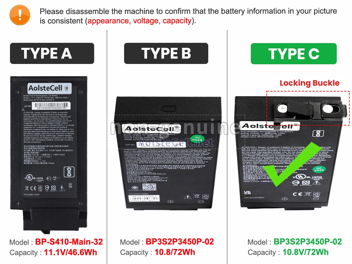 battery replacement Getac S410
