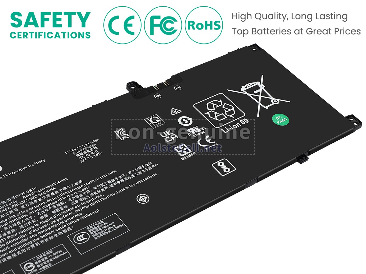 Battery for HP OMNIBOOK 5 16-BC1015AU