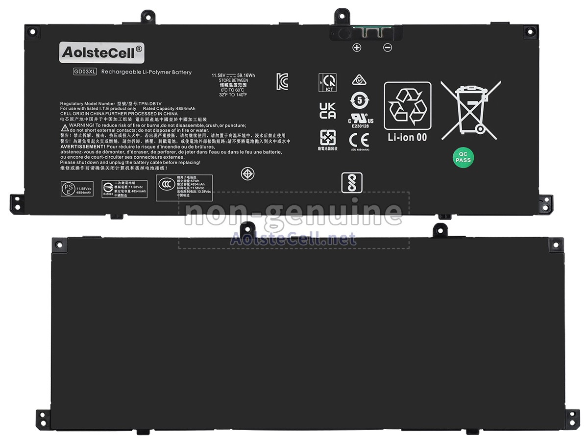 Battery for HP OMNIBOOK 5 16-BC1015AU