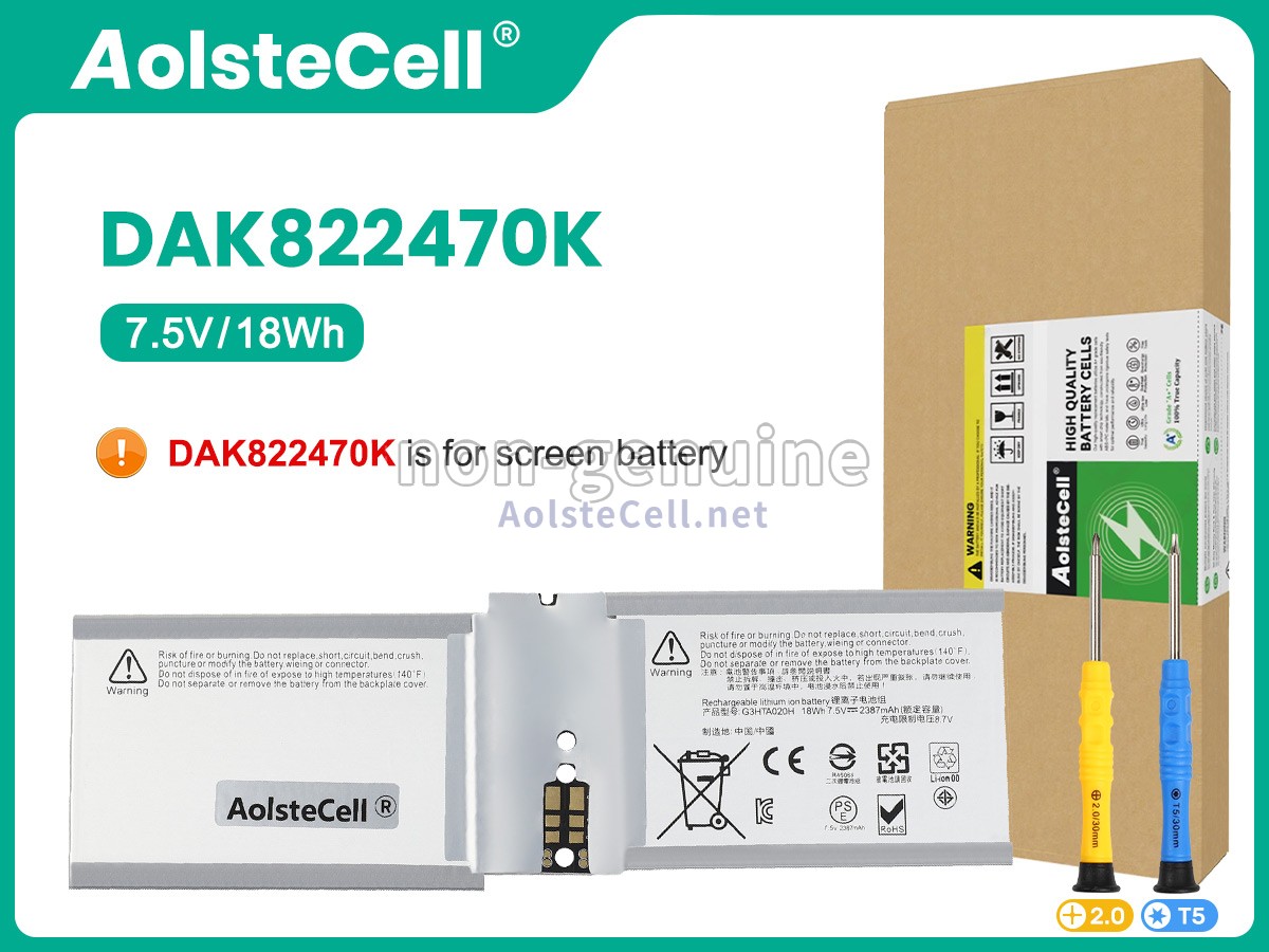 battery replacement Microsoft Surface BOOK 2 1832