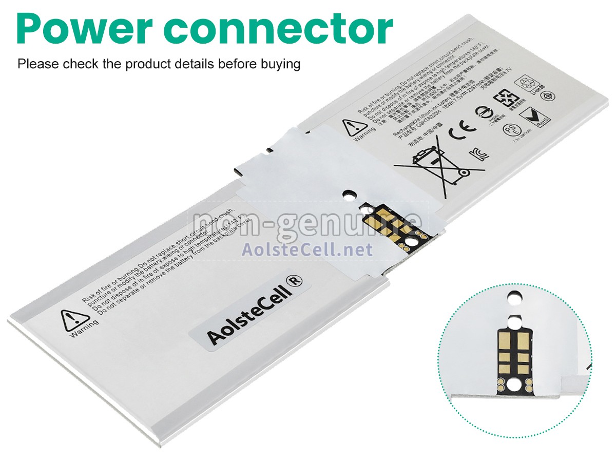 battery replacement Microsoft Surface BOOK 2 1832