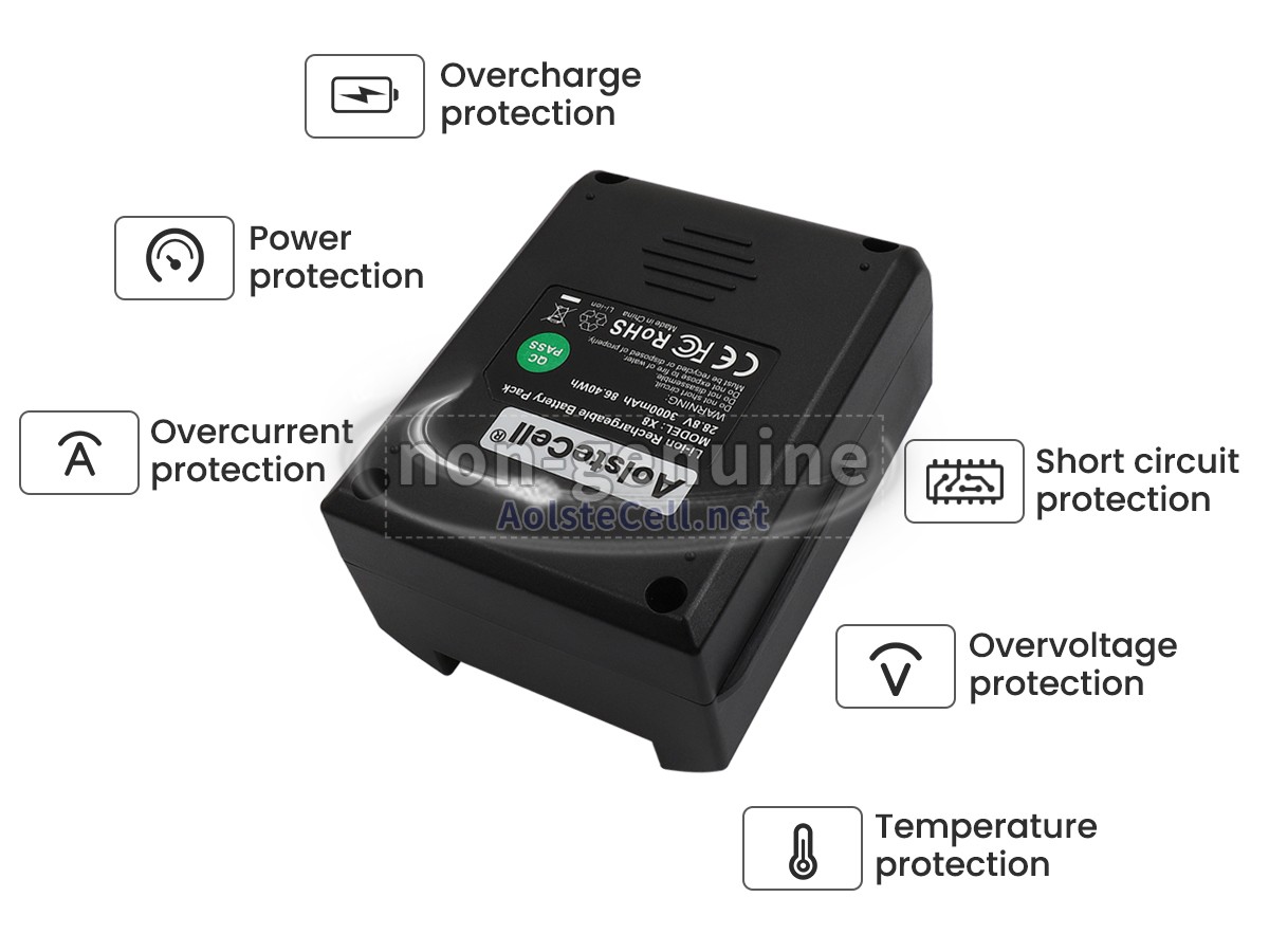 battery replacement Moosoo X8PRO