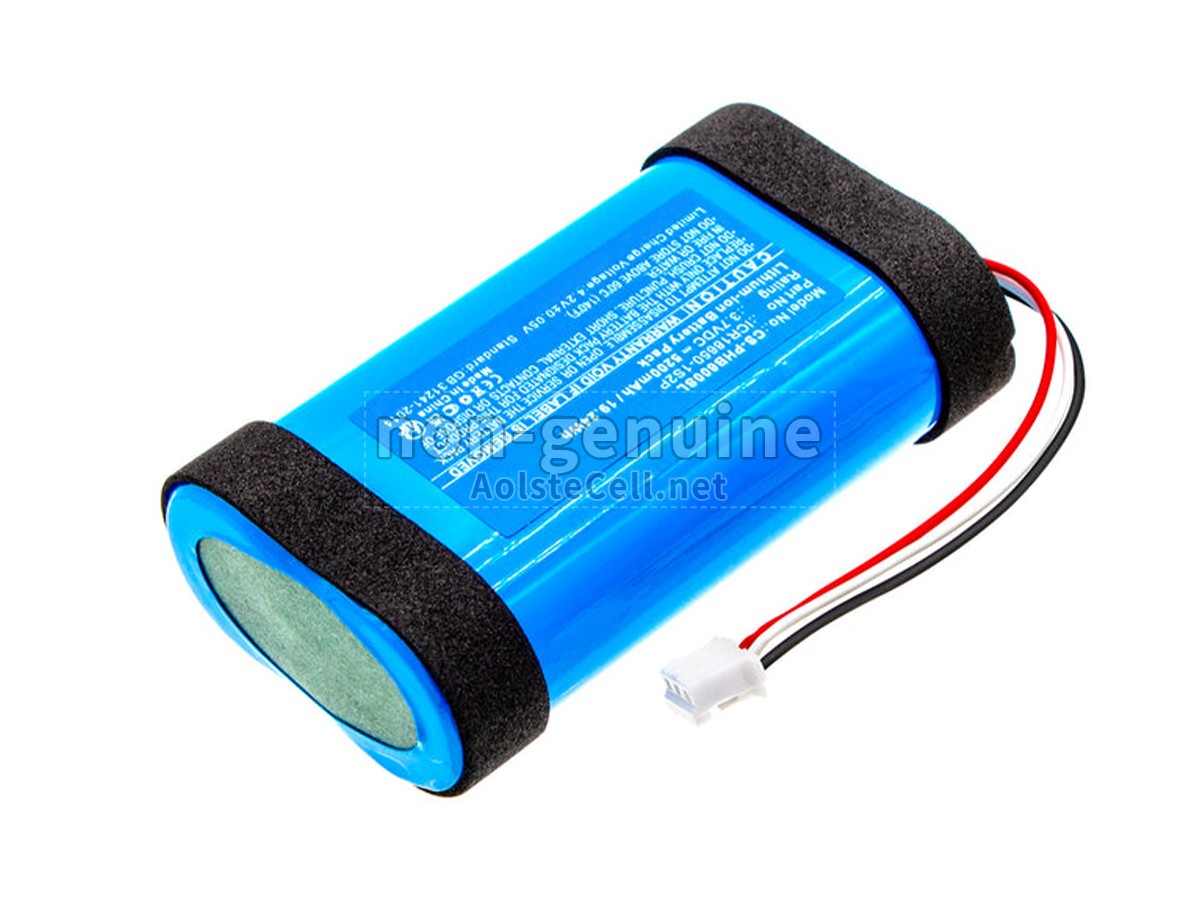 Battery for Philips ICR18650-1S2P
